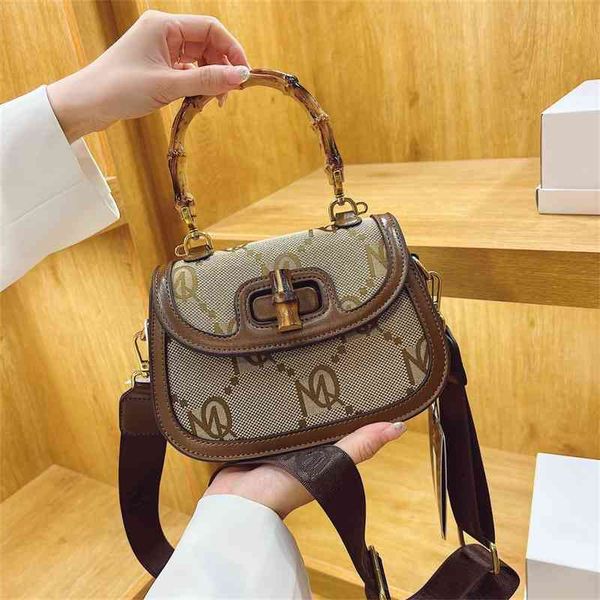 

shoulder bags 80% off bamboo saddle one diagonal hand fashion leisure net red canvas women's