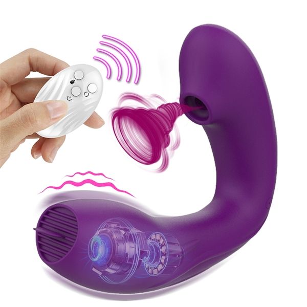 

massager wireless remote control clit sucker vibrator clitoris stimulator vibrating dildo tongue licking toy for women female couples