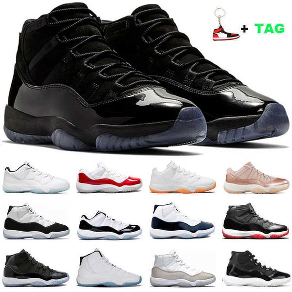 

women mens 11s basketball shoe 11 25th anniversary bred legend blue citrus concord 45 sneakers cap and gown outdoor sport trainers for man