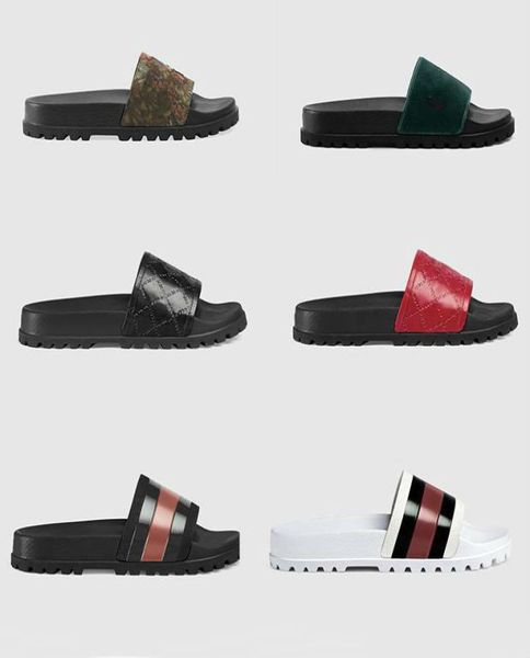 

brocade printing striped beach slipper gear bottoms flip flops women slide, Black