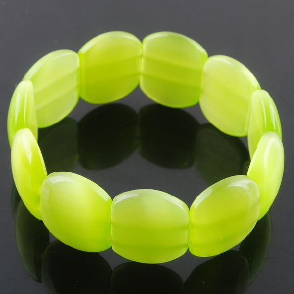 

wojiaer natural stone blue pink orange opal strands wholesale diy men bracelets bangles for women bk332, Black