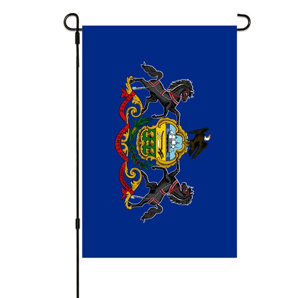 

pennsylvania state garden flags 30x45cm vertical double sided outdoor welcome banner for yard outdoor decor