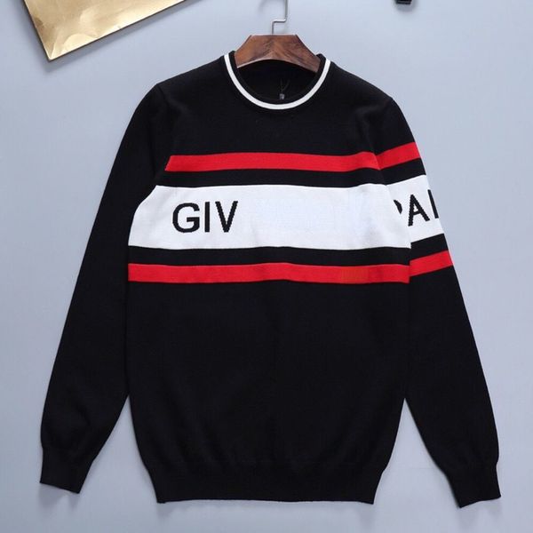 

mens sweater gi luxury brand designer sweaters wool coat embroidered sweatshirt casual long sleeve pullover shirt 88, White;black