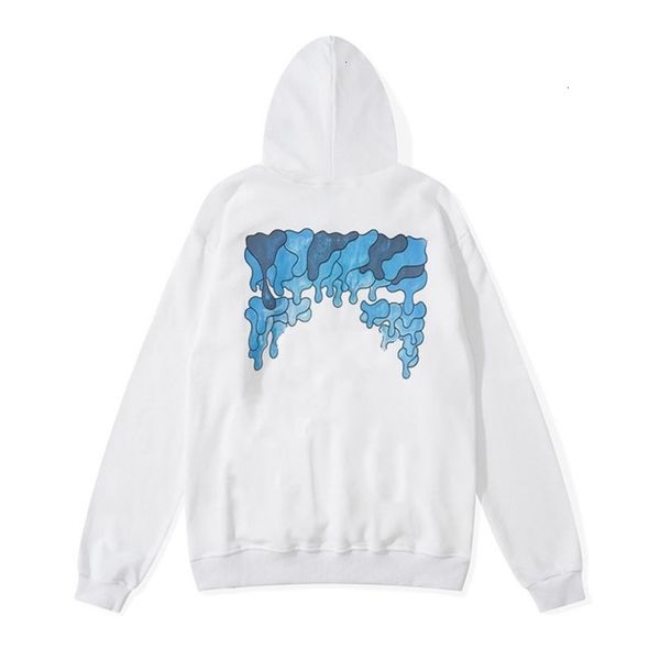

offs mens hoodies classic loose sweatshirts fashion brand hoodie designers luxurys pullover back oil paint arrow x men women autumn, Black