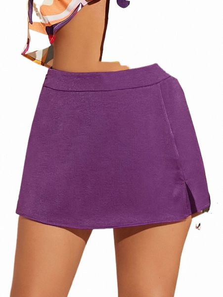

women's shorts bae zip side split hem skort 2022 new n6xz#, White;black