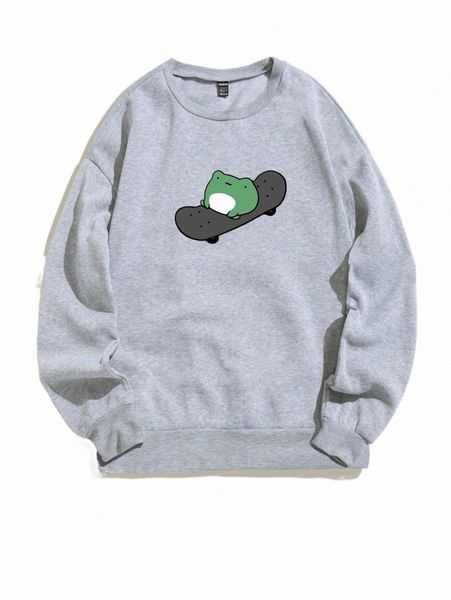 

women's hoodies & sweatshirts cartoon graphic thermal pullover a2rr#, Black