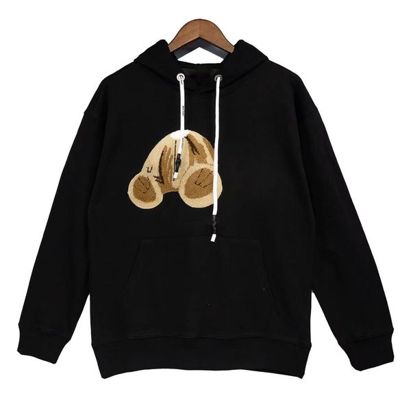 

new sale fashion hoodie broken bear sweatshirt teddy bear trendy terry explosion sweater style men and women euro size s-xl, Black