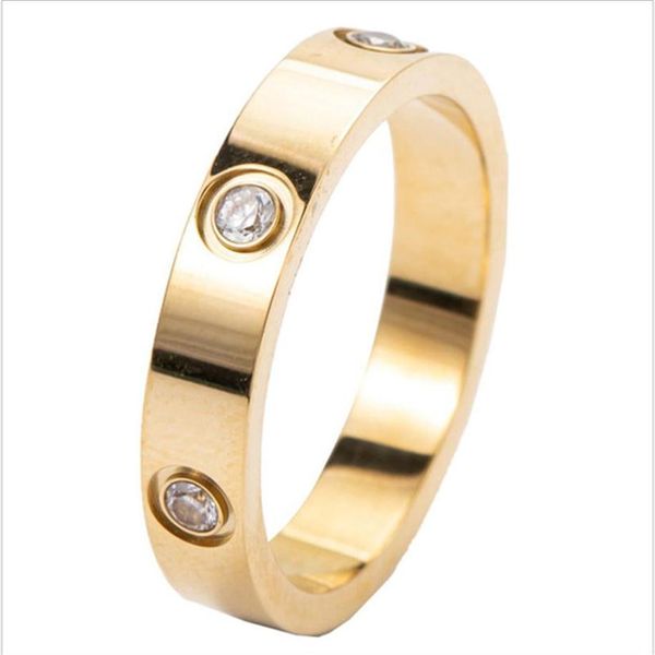 

2021 mens designer ring fashion women love mexican gift party engagement stainless steel white zircon lovers friendship womens rin339f2282, Silver