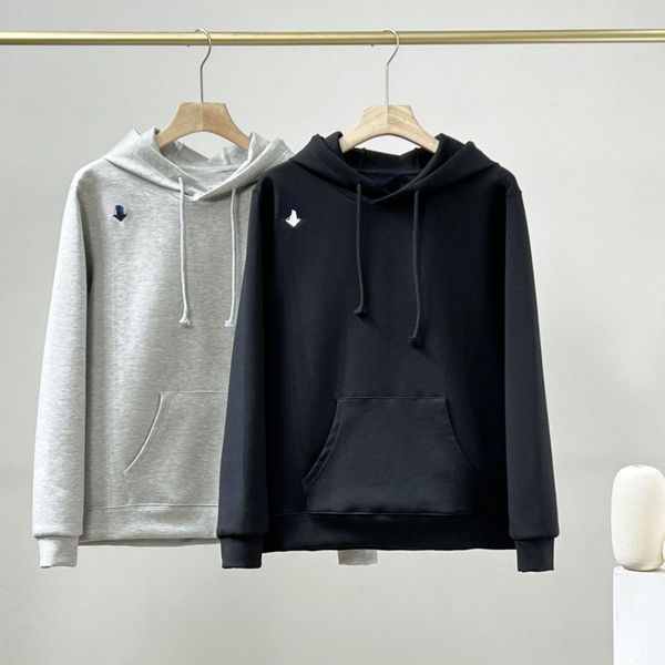 

desc men's hoodie designer embroidered letters fashion versatile sweatshirt cotton pullover jacket couple style drawstring sweater, Black