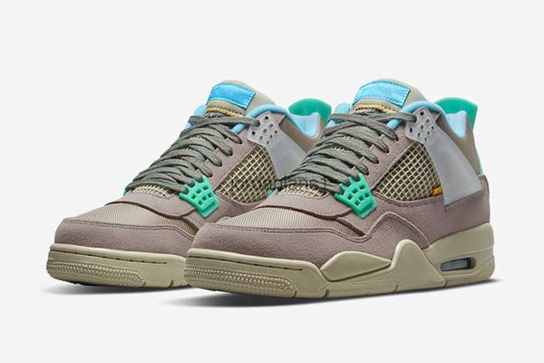 

boots jumpman 4 grey and turquoise shoes sneakers men women basketball shoes outdoor school date night leisure sports with original, Black