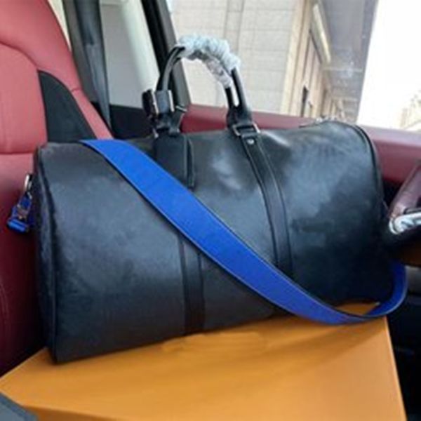 

luxurys designer bags large capacity real leather bag women's travel handbag men's boston portable leather soft edge suitcase aaaa