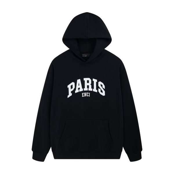 

luxury designer sweatshirts balencaigaity hoodies fashion long sleeves soft cotton women men letter dfdddd, Black