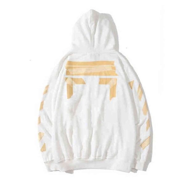 

classic offs mens loose sweatshirts quality fashion brand designer luxurys pullover back oil paint arrow x men women hoodies winter, Black