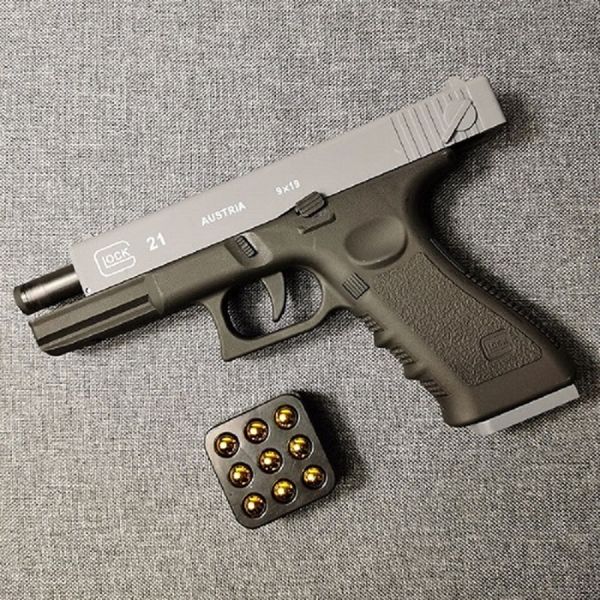 

2022 new toy gun colt automatic shell ejection pistol laser version toy gun for adults kids outdoor games
