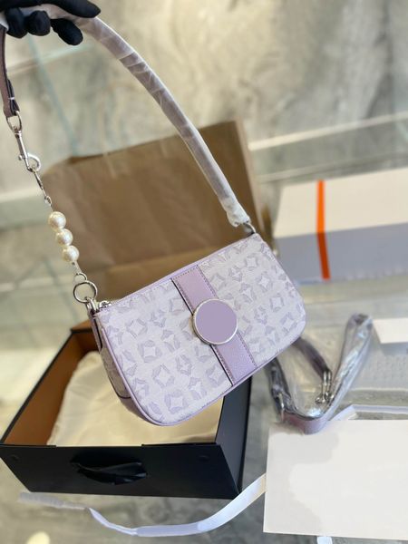 

tz fashion bags luxury handbags ladies taro purple underarm bags lonnie jacquard logo woven pearl designer bag crossbody bags shoulder bag l