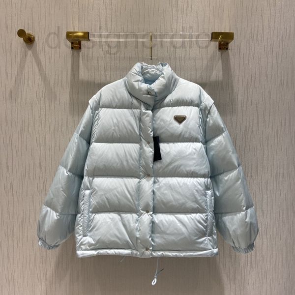 

warm designer pr women's down jacket parkas new autumn and winter products of family bread with triangular elevation high appearance me, Black