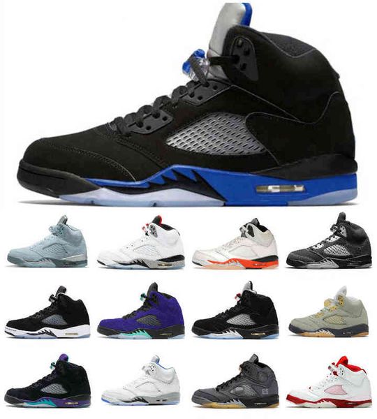 

slippers jumpman 5 5s racer blue mens basketball shoes stealth hyper royal oreo raging bull red sail white cement black metallic alternate g
