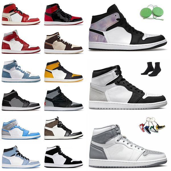 

designer 1 high og basketball shoes 36-46 stealth offs white sneakers jumpman yellow toe university blue sports diamond 1s denim jogging zen, White;red