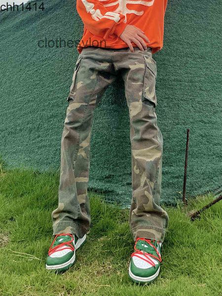 

galleryes pants depts mens sweatpants 2022 fashion street vintage camouflage men's fashion horn, Black