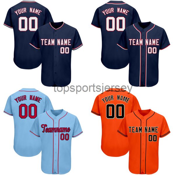 

2022 baseball jersey print your/team name/number short sleeve washable hip hop streetwear for men/women/youth big size, Black