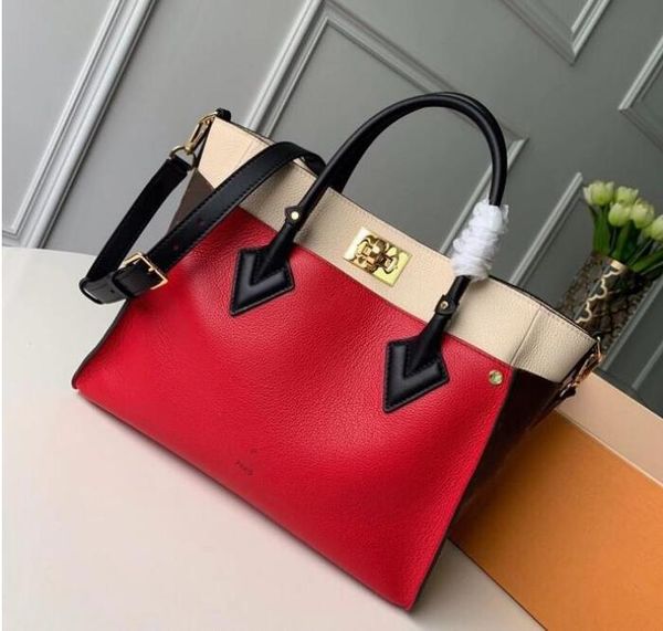 

lvvl bag handbags 5a vintage shoulder crossbody bags print on my side lock cowhide shopping totes women fashion messenger bag onthego design