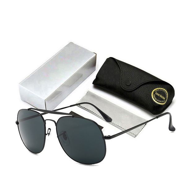 

vinatge rays style glass lens sunglasses men pilot anti blue ray eyewear frame brand design band sun glasses 3561g21 with logo, White;black