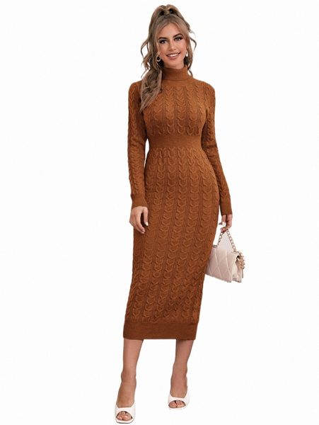 

women's sweaters turtle neck cable knit sweater dress g1z7#, White;black