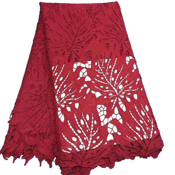 

new african guipure lace fabrics nigerian swiss voile in switzerland cord lace fabric 5 yards for wedding dress, Black;white