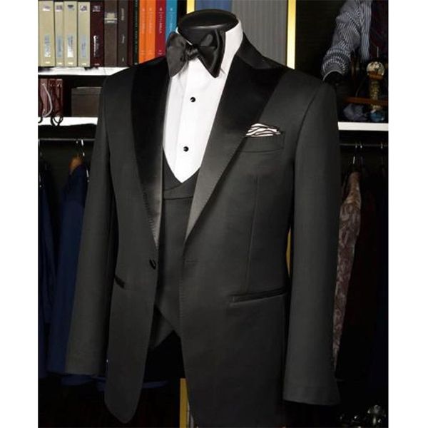 

men's suits blazers black slimming wedding tuxedos for groom 3 piece custom formal business men suits set jacket pants with pants man f, White;black