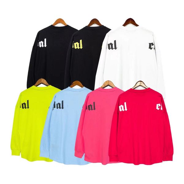 

22ss mens women designerpalm hoodie sweater sweatshirts streetwear t shirt loose lovers luxury goose canada jackets pa of ow white, Black