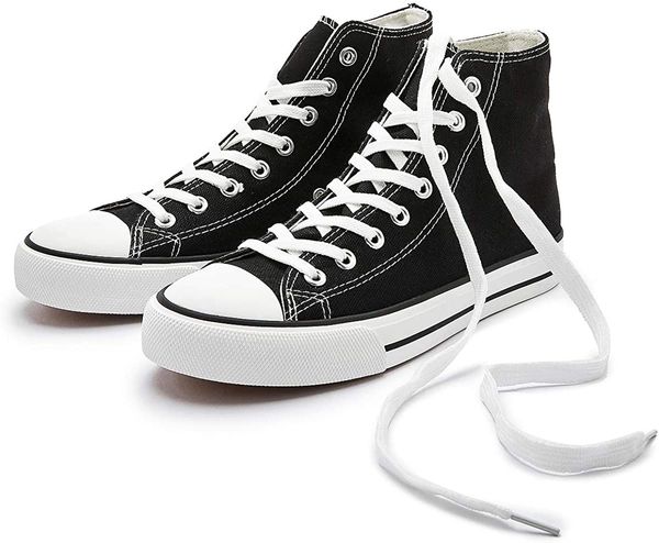 

black womens high canvas sneakers classic canvas shoes casual for walking
