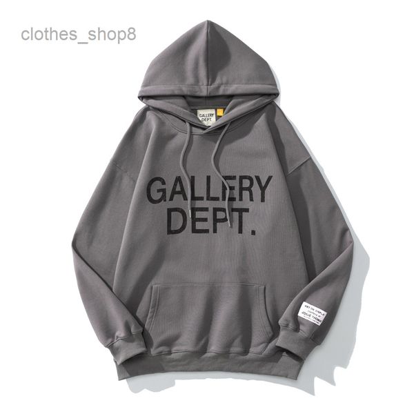 

hoodies designer galleryss mens sweaters dep shirs ins us fashion leer prined terry men's and women's high sree large 4r3k, Black