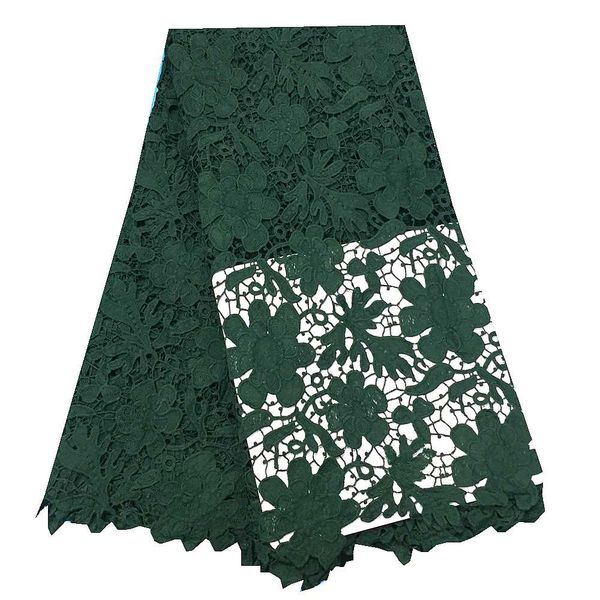 

women french embroidery guipure cord lace fabric cord lace fabric 2022 african lace fabric for wedding party, Black;white