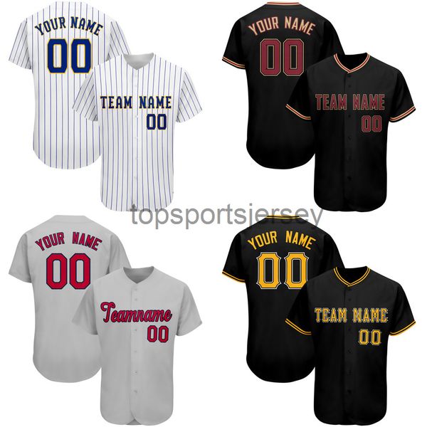 

2022 custom baseball jersey printed team name/number training outdoor/indoors washable tee shirts for men/lady/kids any colour, Black