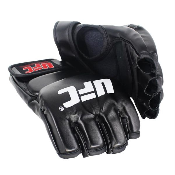 

black fighting mma boxing sports leather gloves tiger muay thai fight box mma gloves boxing sanda boxing glove pads mma250q