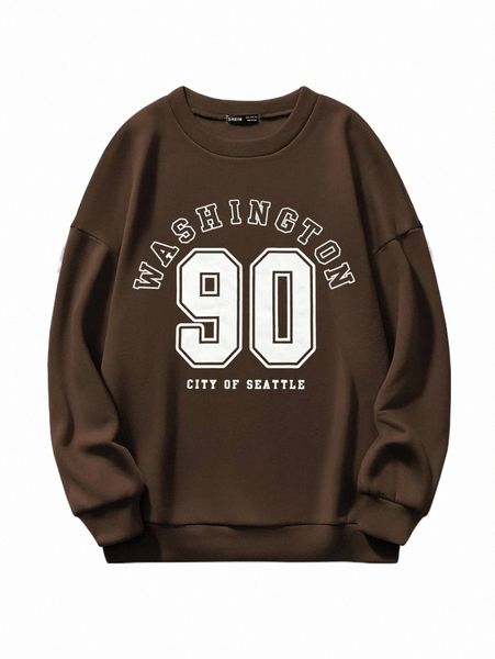 

women's hoodies & sweatshirts letter graphic sweatshirt 828x#, Black