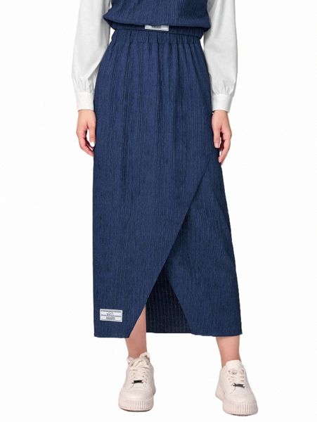 

skirts patch detail wrap skirt 2022 new 2022 new v20s#, Black