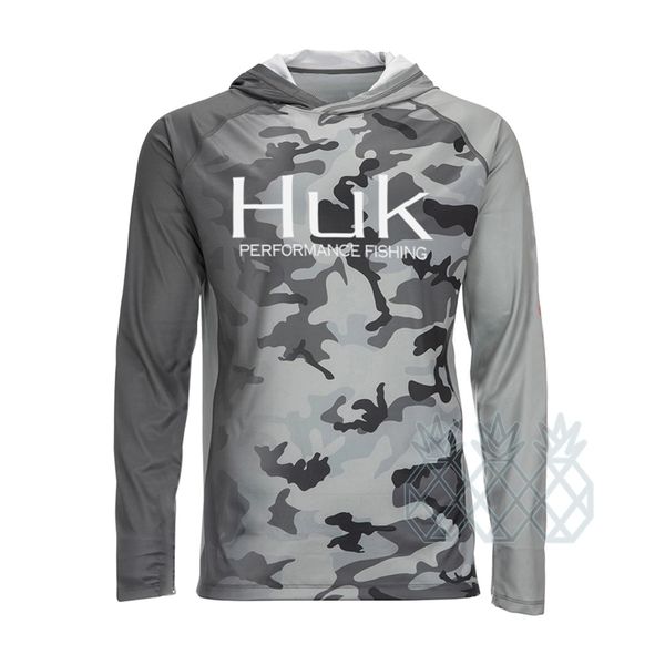 

outdoor shirts huk fishing shirt summer upf50 performance t shirt hood long sleeve fishing hiking breathable fishing clothing camisa de pesc, Gray;blue