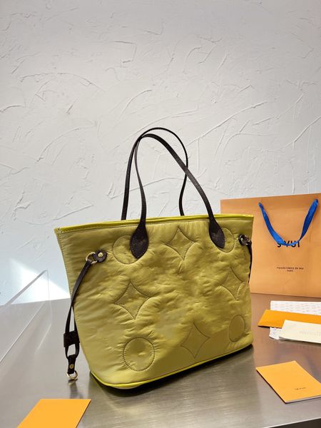 

classic luxury designer tote bag handbag autumn and winter news quilted cotton handbags mother shoulder shopping bags messenger bag ship