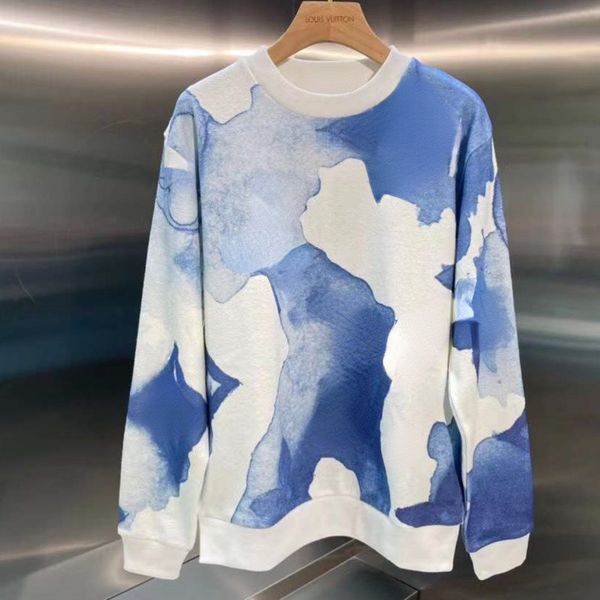 

luxury mens hoodie sweatshirt v designer sweater colorful print men women long sleeve t shirt casual fashion hoody couple coat, Black
