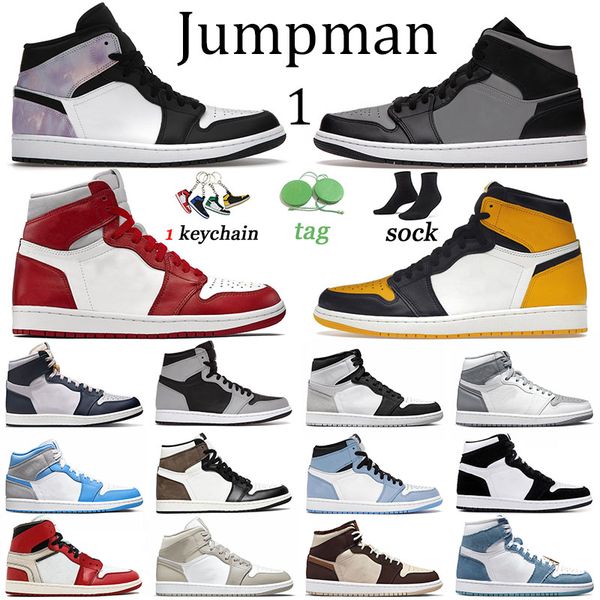 

1s designer shoes us 12 j1 high og yellow toe jumpman basketball sneakers shadow cream dark chocolate denim stealth zen master trainers 1 co, Black