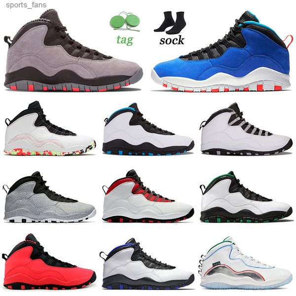 

basketball shoes sports trainers sneakers grey red ember glow powder blue cement wings fusion red orlando 2022 jumpman 10 10s x mens size
