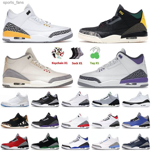 

mens basketball shoes 3 3s iii jumpman laser orange animal instinct dark iris muslin patchwork pine green retro trainers sneakers size