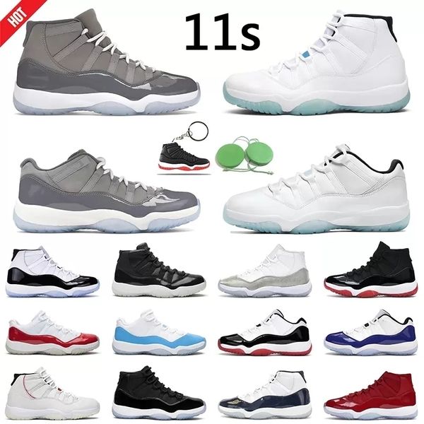 

11 men basketball shoes 11s women 25th anniversary wmns concord 45 space jam cap and gown legend blue sport sneakers size 36-47