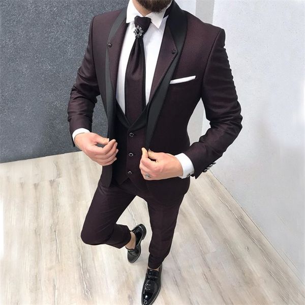 

men's suits blazers fashion costume homme tailor made navy blue slim fit wedding suit for men groom tuxedos 3 pieces men groomsmen suit, White;black