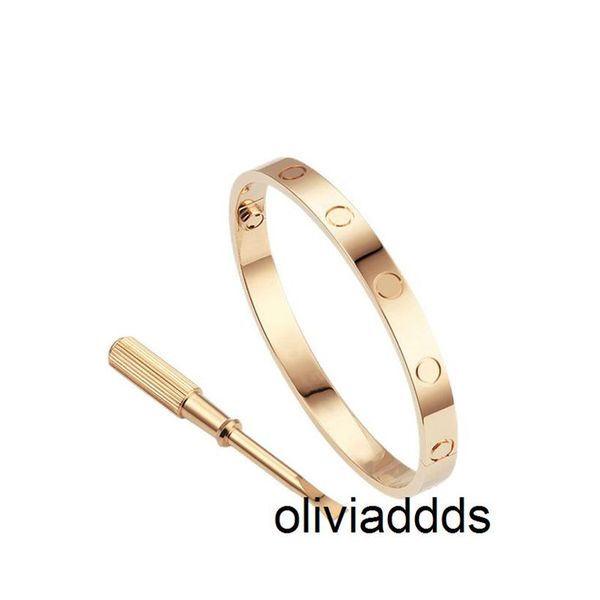 

love screw bracelet designer bracelets luxury jewelry women bangle classic 5 0 titanium steel alloy gold-plated craft colors ta45276e, Golden;silver