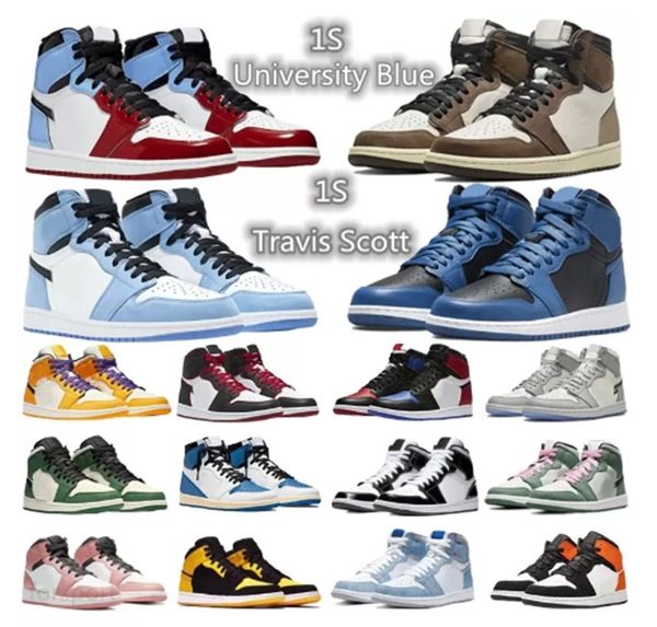 

jordon shoes sneakers sports trainers basketball jumpman high og jodan retro mid laser blue pink glaze 2022 air jorden 1 jordas