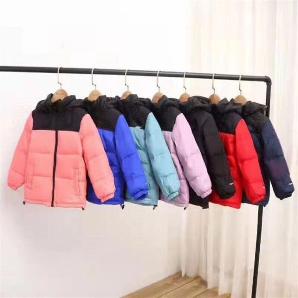 

big boys girls brand down coat kids hooded cotton-padded parka coats girl jackets children outwear boy jacket272d257t, Blue;gray