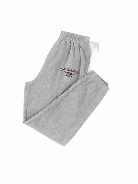 

women's pants & capris letter graphic thermal lined sweatpants t8qd#, Black;white