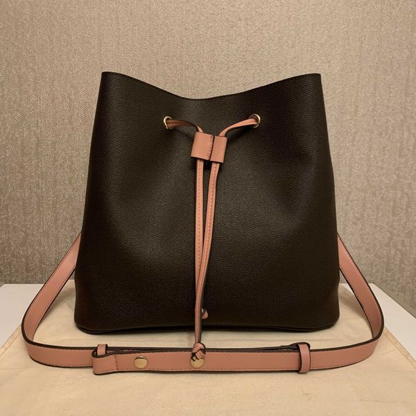 

2022 designer famous evening handbags neonoe shoulder bags leather bucket bag women flower printing crossbody bag purse twist